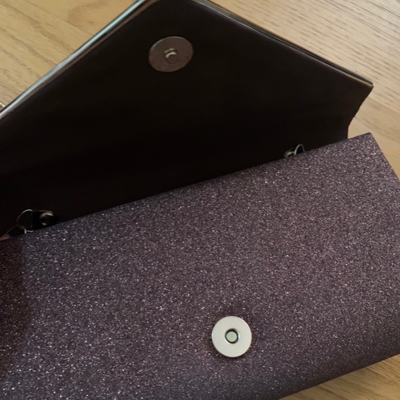 Brown glitter clutch - Picture 3 of 5